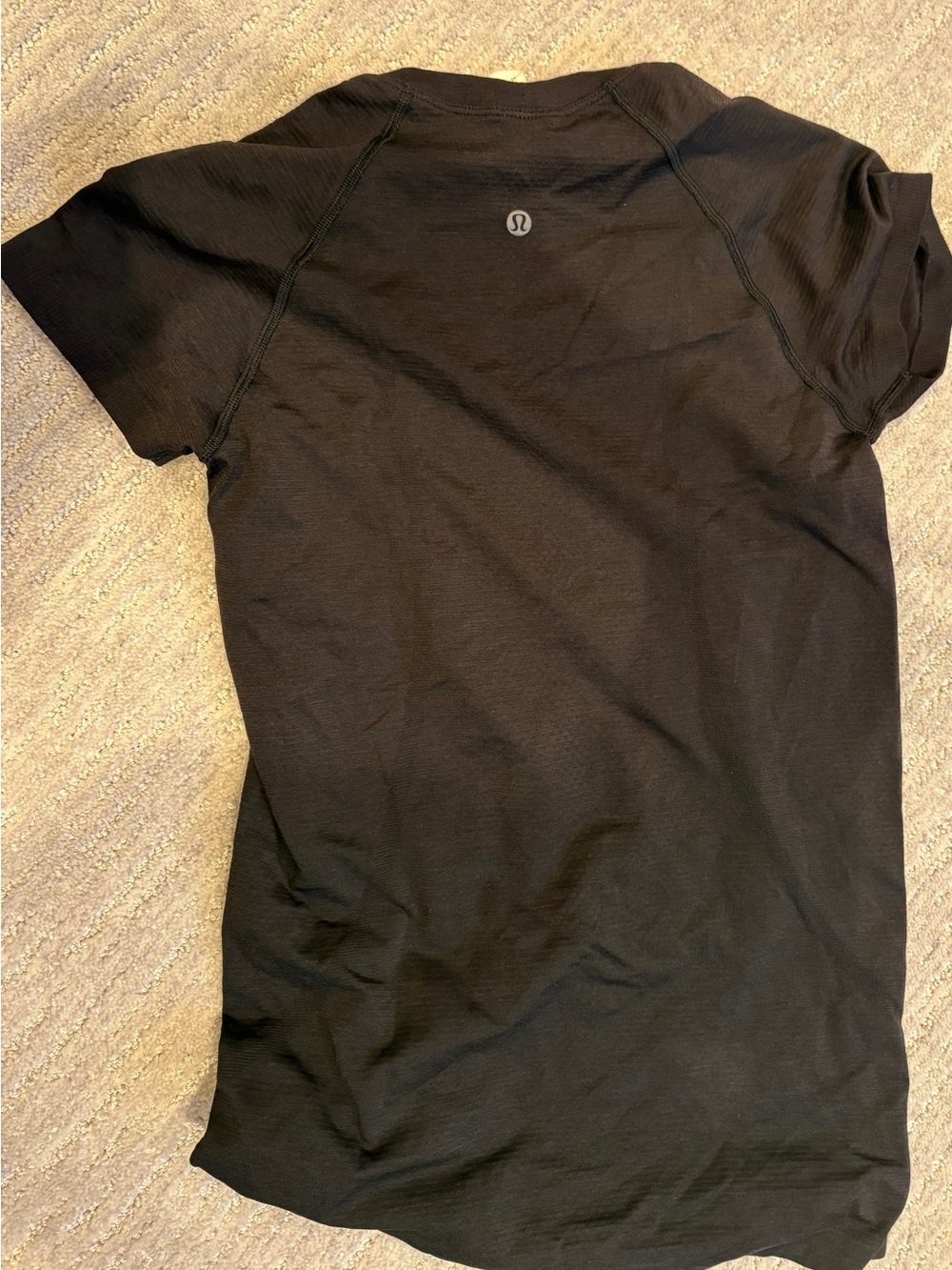 lululemon athletica Women’s Black Short-Sleeve Athletic Shirt